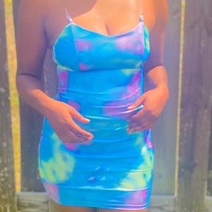 Watercolors mini dress